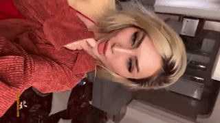 رقص خانم ناز مو بلوند